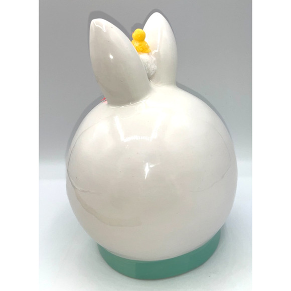 Vintage Ceramic Chick inside Ceramic Bunny Diorama Deb O. Original Designs OOAK - Picture 13 of 16